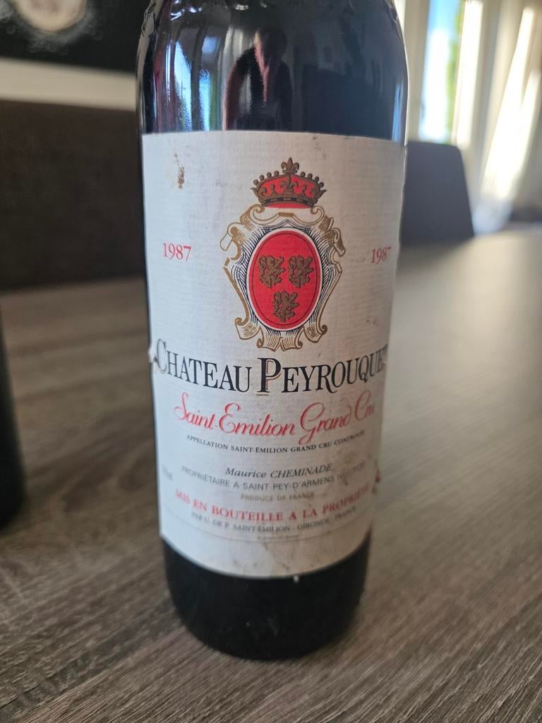 Chateau Peyrouque Saint Emilion Grand Cru 1987, Ophalen of Verzenden
