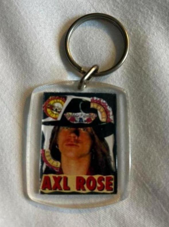 Axl Rose Guns N’ Roses sleutelhanger 80s, Ophalen of Verzenden, Gebruikt, Overige typen