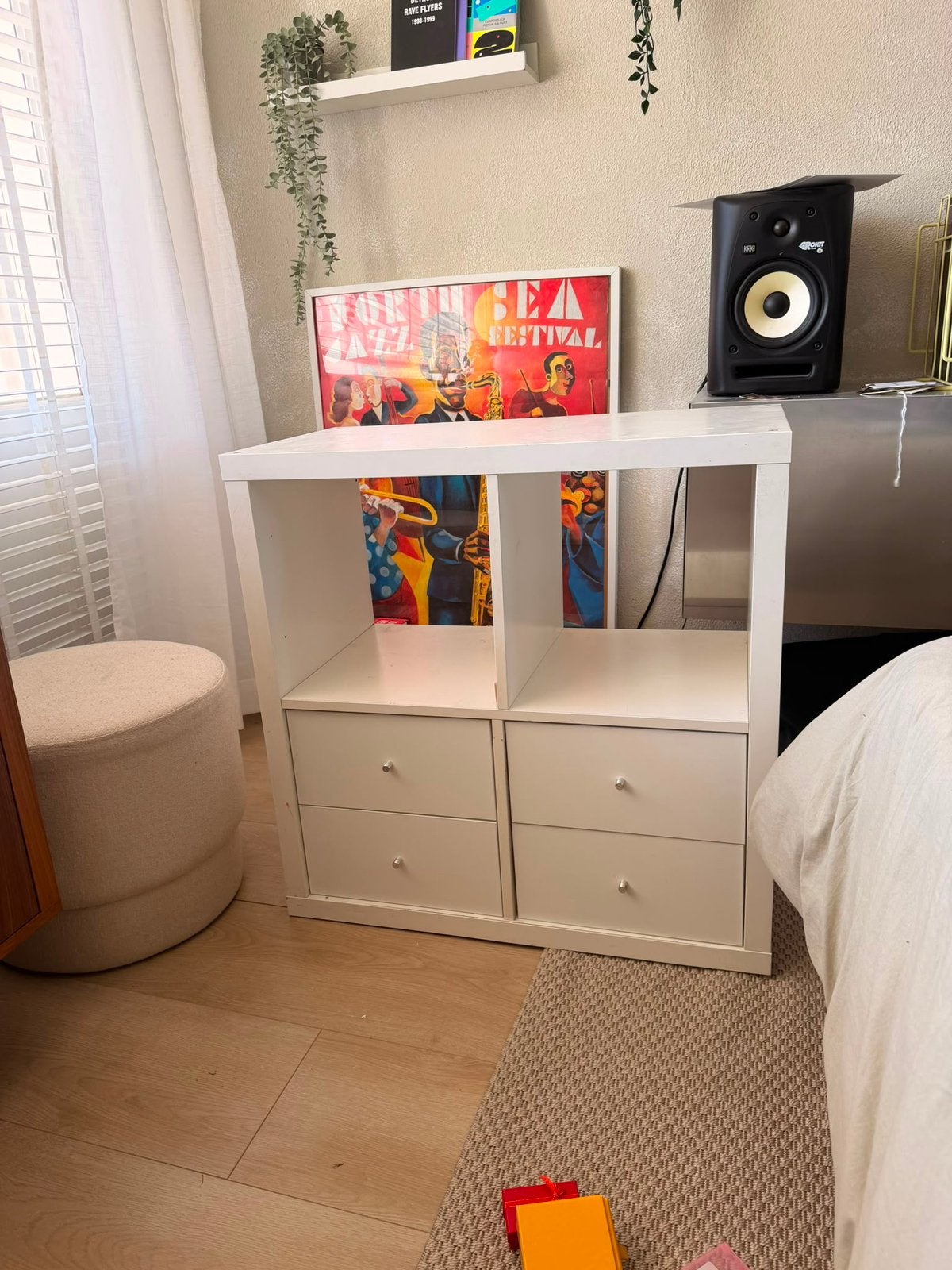 IKEA KALLAX 77 x 77 cm wit met lades, Ophalen, 50 tot 100 cm, Zo goed als nieuw, Minder dan 100 cm