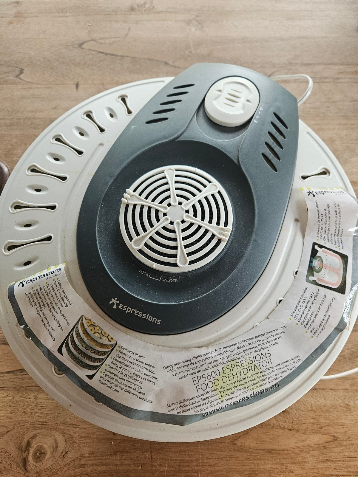 Espressions Food Dehydrator - Voedseldroger, Witgoed en Apparatuur, Overige Witgoed en Apparatuur, Gebruikt, Ophalen of Verzenden