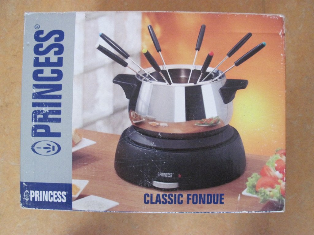 Princess fonduepan, Witgoed en Apparatuur, Ophalen of Verzenden, Zo goed als nieuw, Elektrisch, Fondueset