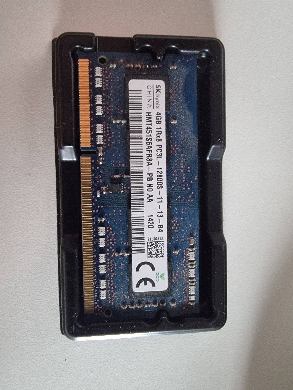 SK Hynix 4GB DDR3L RAM Geheugenmodule, Gebruikt, DDR3, Ophalen of Verzenden, Laptop