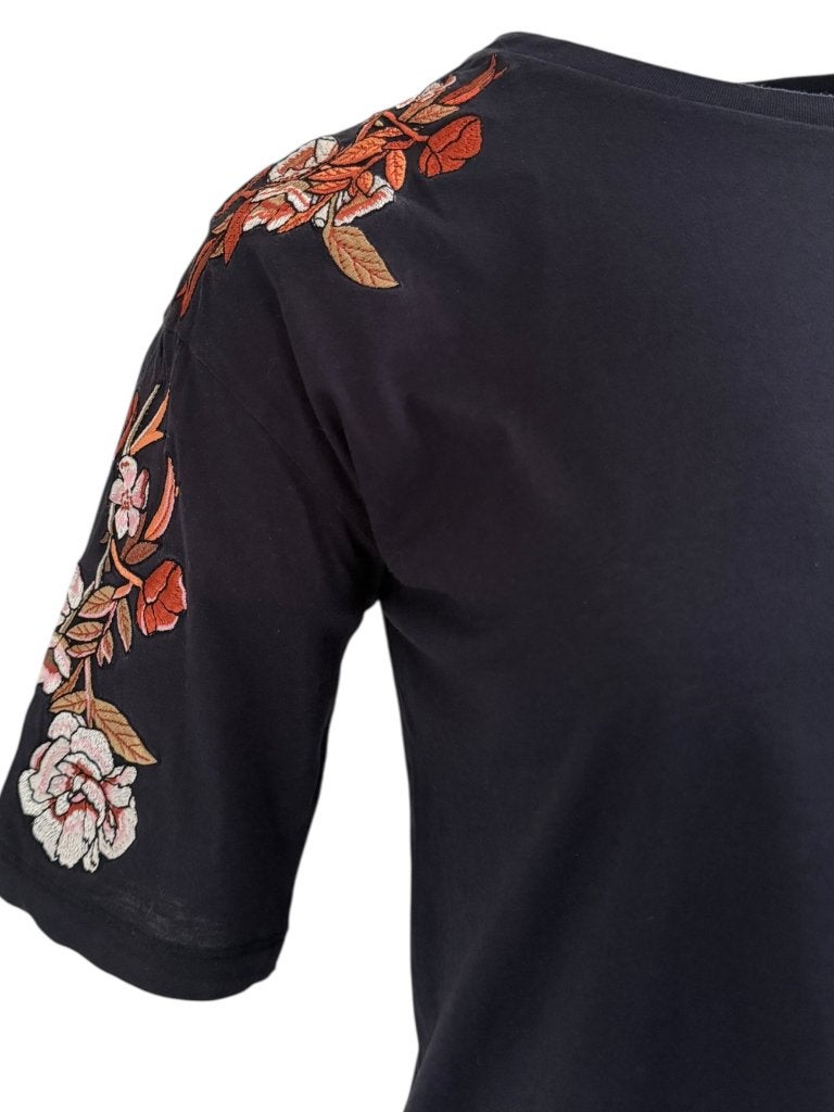 Sandro shirt S, Zwart, Ophalen of Verzenden, Zo goed als nieuw, Korte mouw