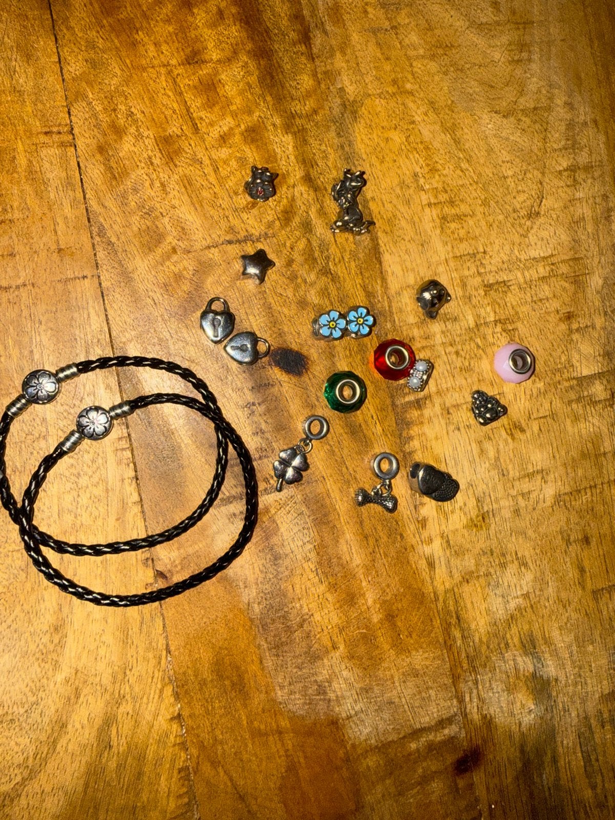Pandora bedels + armband., Ophalen of Verzenden, Zo goed als nieuw, Zilver, Overige typen