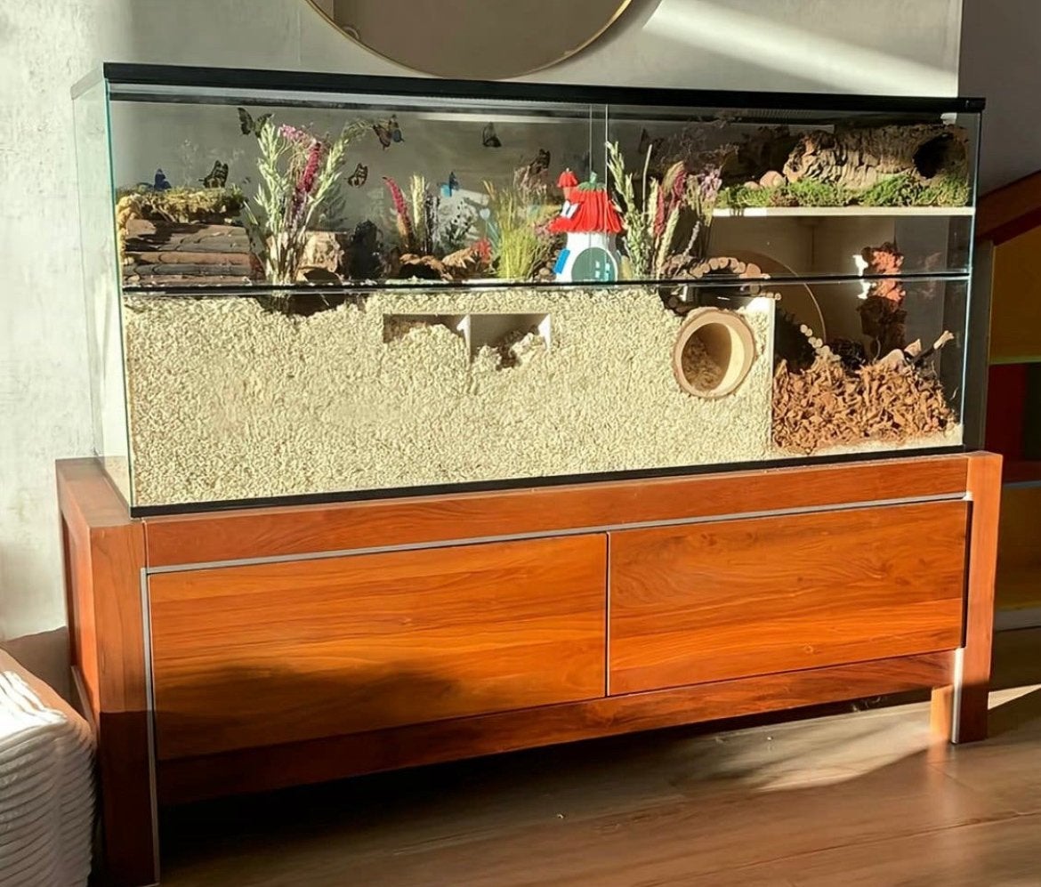 Complete set hamster terrarium 140 CM hamsterscaping, Dieren en Toebehoren, Ophalen, Overige typen, 60 tot 90 cm, 110 cm of meer