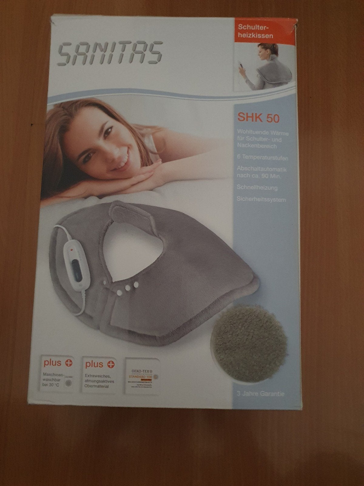 Sanitas warmtekussen voor nek en schouders, Sport en Fitness, Ophalen of Verzenden, Zo goed als nieuw, Apparaat
