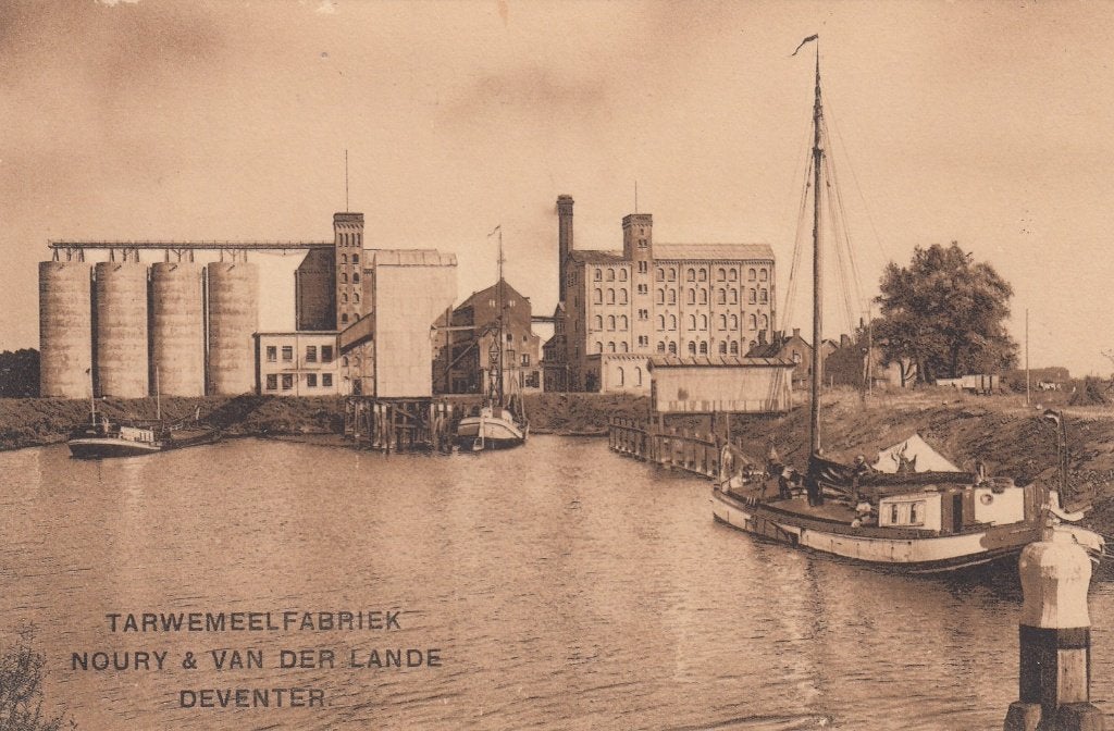 Deventer - Tarwemeelfabriek Noury& van der Lande, Verzenden, 1920 tot 1940, Ongelopen, Overijssel