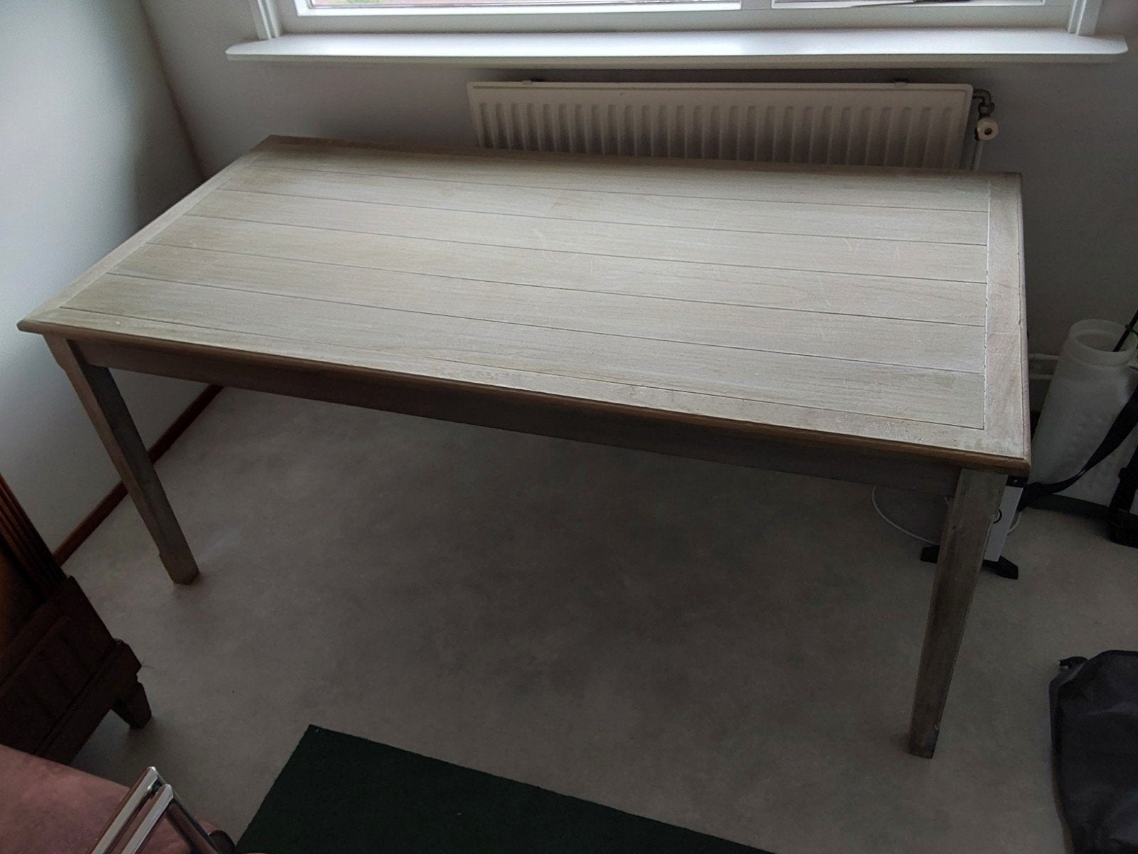 Mooie houten tafel 180x90x80 - Zo goed als nieuw, Ophalen, 50 tot 100 cm, Zo goed als nieuw, 150 tot 200 cm