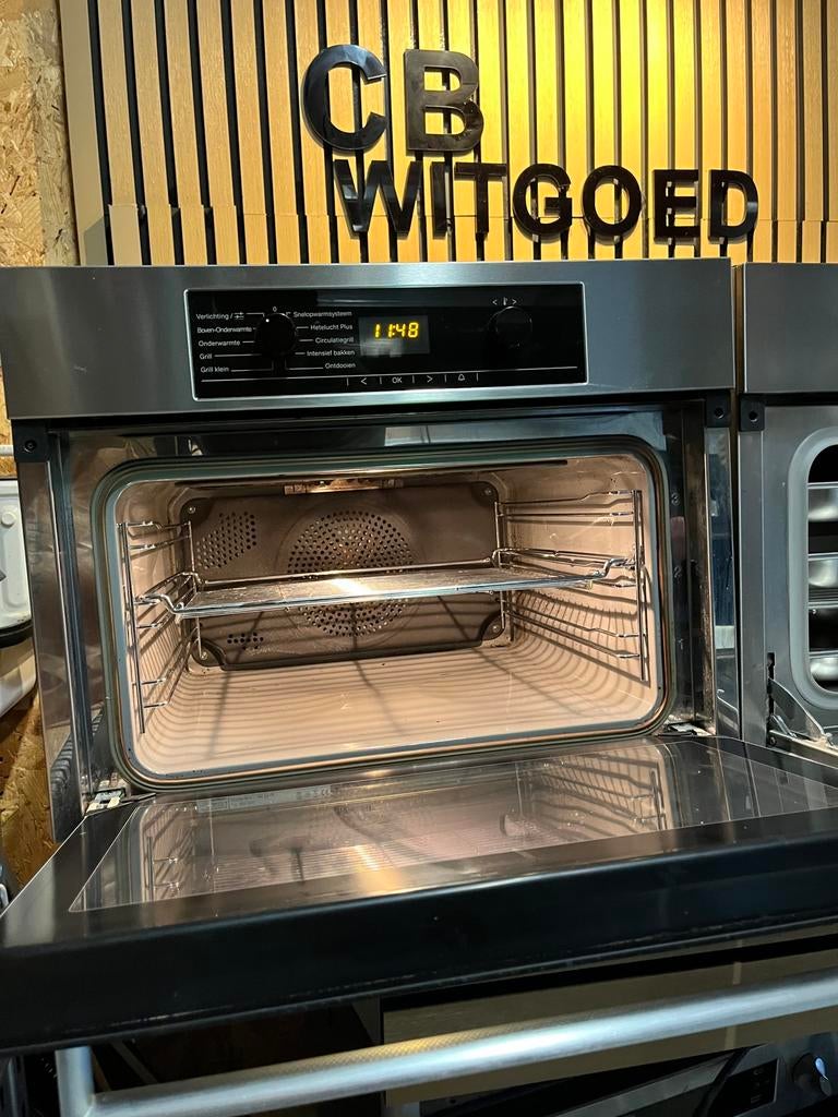 Luxe miele set combi oven magnetron solo oven en stoomoven, Ophalen, Refurbished, Oven met grill, Inbouw