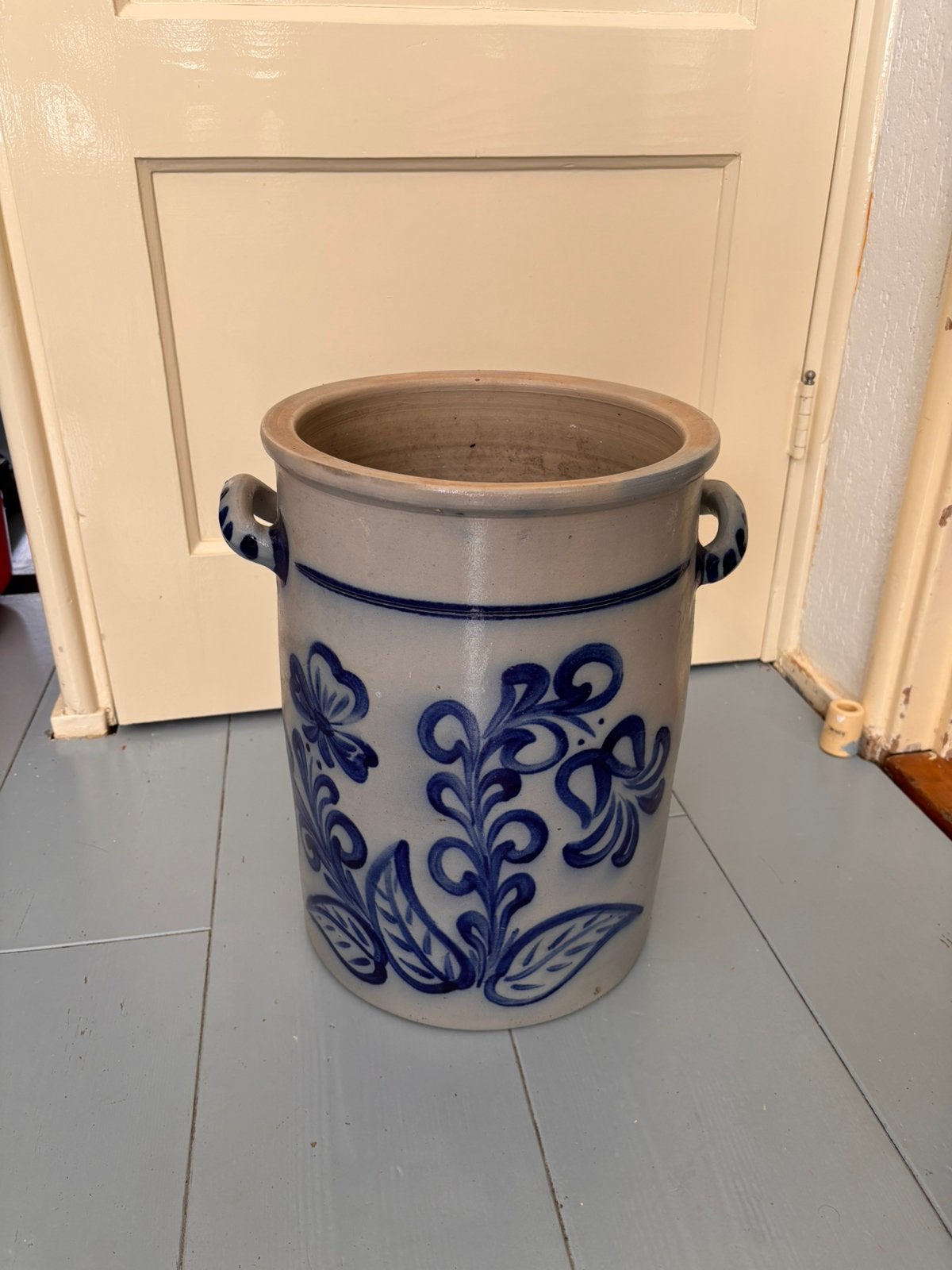 Keulse pot groot model sierpot, Ophalen, Rond, Zo goed als nieuw, Minder dan 25 cm