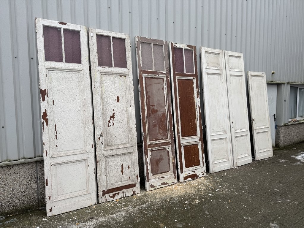 2 identieke sets ensuitedeeuren uit 1900, Doe-het-zelf en Verbouw, Deuren en Horren, Jurgen.hoogenboezem@gmail.com, Binnendeur