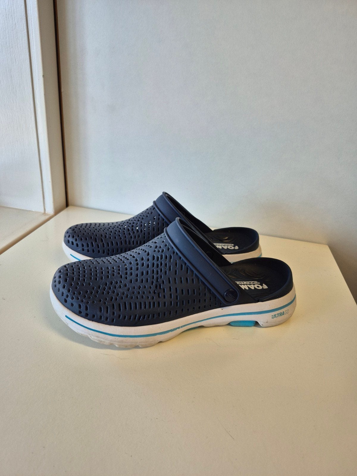 Skechers Foamies Clogs Maat 40 Donkerblauw, Slippers, Skechers, Blauw, Ophalen of Verzenden