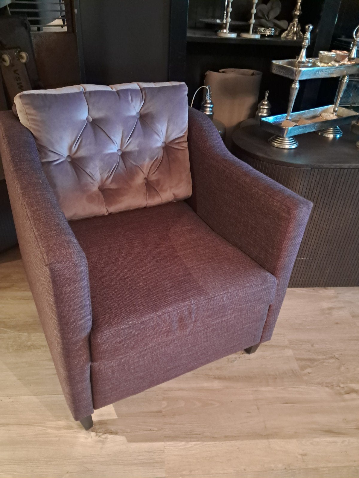 Fauteuil VAN €1095 VOOR €150, Ophalen, Minder dan 75 cm, Zo goed als nieuw, Stof