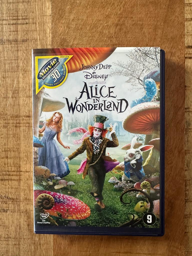 Alice in Wonderland DVD - Disney film van Tim Burton, Europees, Gebruikt, Ophalen of Verzenden, Vanaf 9 jaar