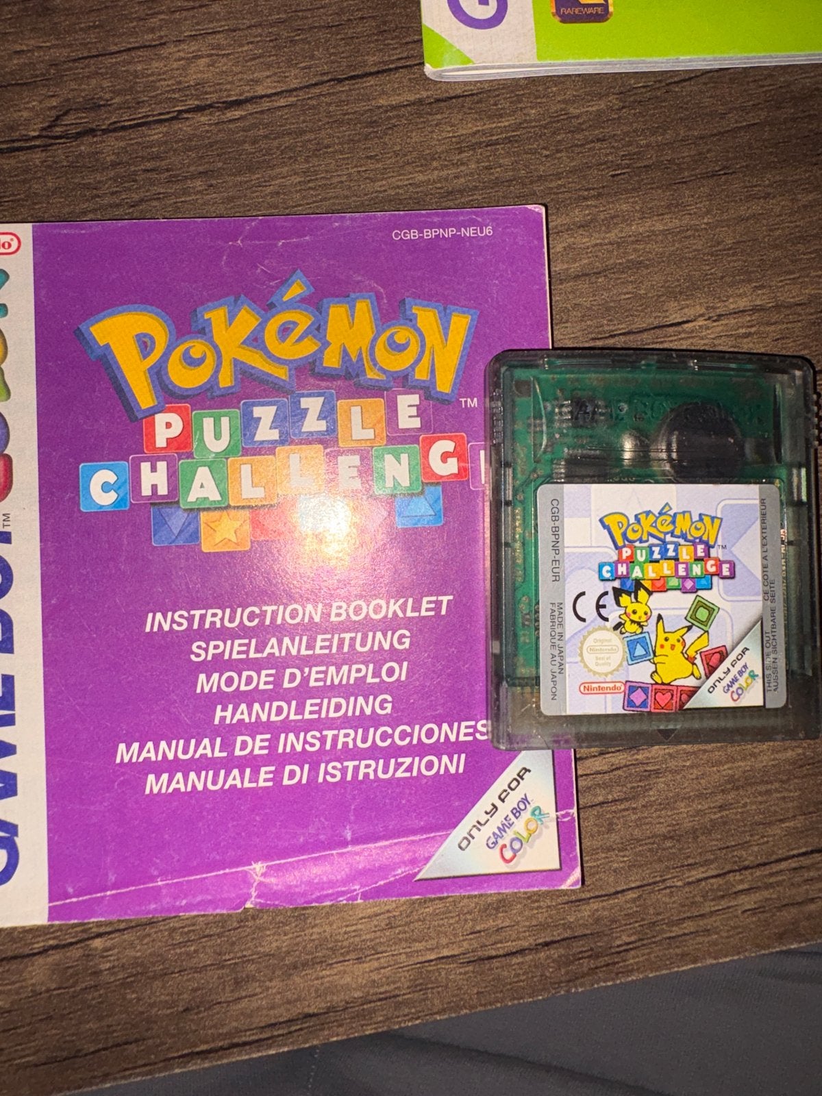 Pokémon Puzzle Challenge Game Boy Color + handleiding, Ophalen, Puzzel en Educatief, Gebruikt, 1 speler