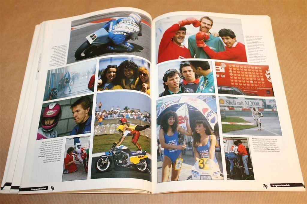 Wegrace Kroniek 88/89 — Compleet Jaarboek Motorraces, Ophalen of Verzenden, Gelezen
