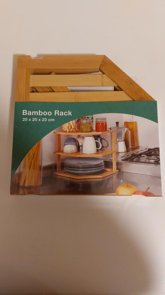 Keukenrekje Bamboo rack 25 x 25 x 23cm, Ophalen of Verzenden, Nieuw