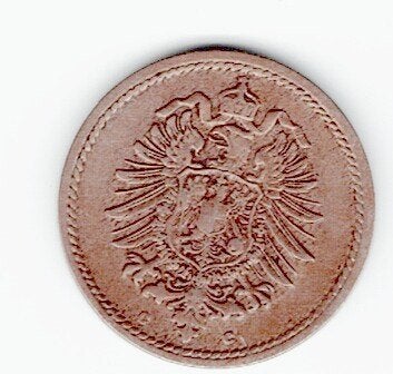 23-1639 Duitsland 5 pfennig 1875C, Verzenden, Duitsland, Losse munt