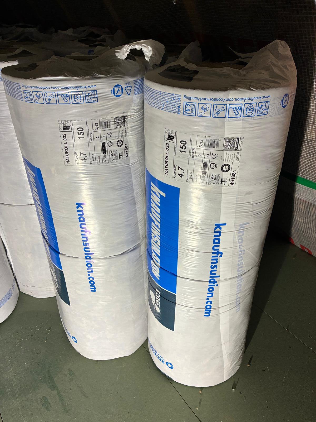 Isolatie rollen knauf, Doe-het-zelf en Verbouw, Isolatie en Afdichting, Overige materialen, 12 cm of meer, Nieuw, 15 m² of meer