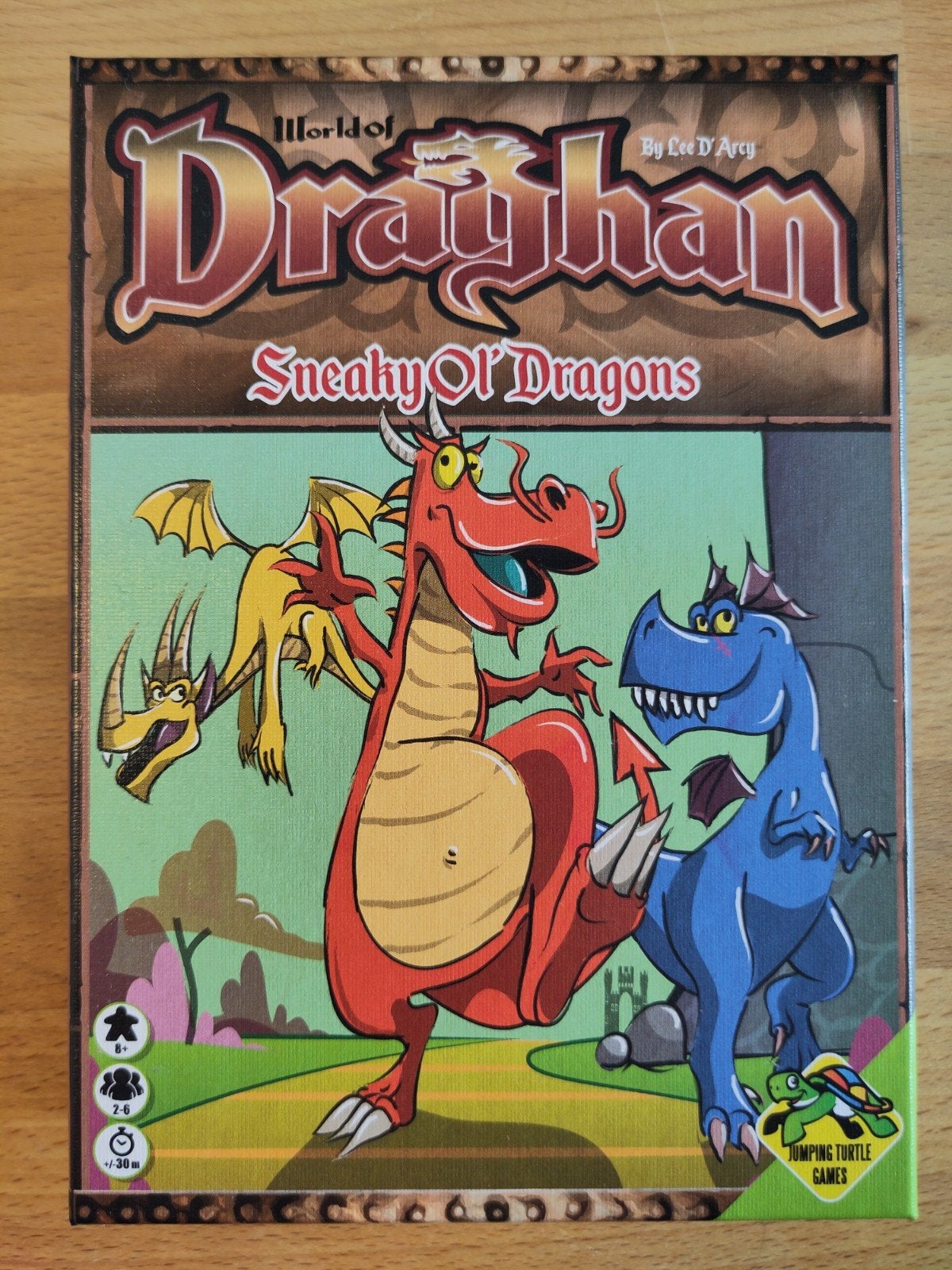 World of Draghan: Sneaky Ol' Dragons Bordspel, Een of twee spelers, Ophalen of Verzenden, Nieuw, Jumping Turtle Games