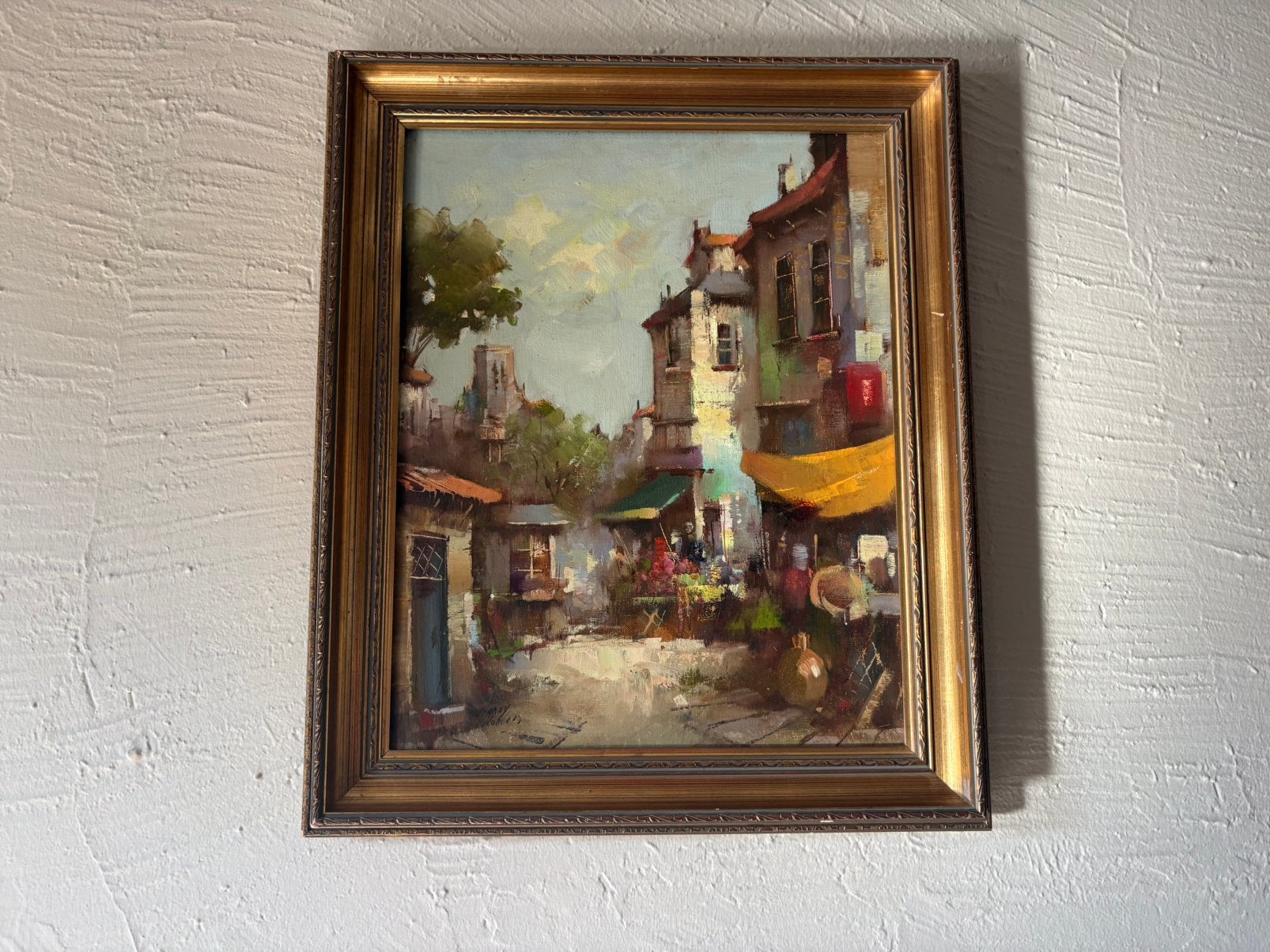Olieverf op doek, incl lijst - Kunstschilder Harrie Koolen, Ophalen of Verzenden