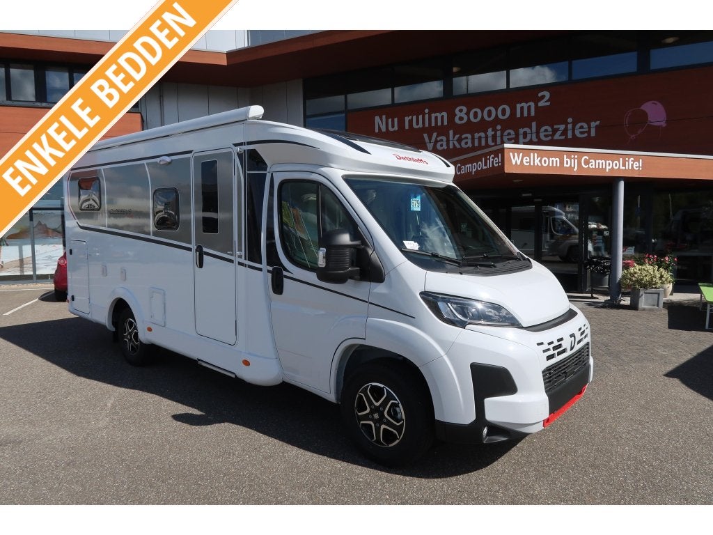 Dethleffs Globebus T4 ENKELE BEDDEN/ AUTOMAAT, Caravans en Kamperen, Campers, Automaat, Ringverwarming, Fiat, 6 tot 7 meter