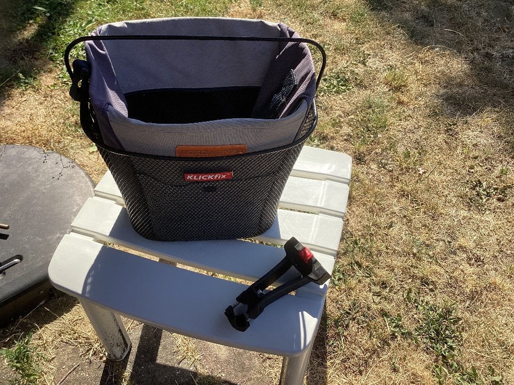 Nieuwe fietsmand incl. Inzet schoudertas en beugel., Ophalen, Zo goed als nieuw, Fietsmand, KlickFix