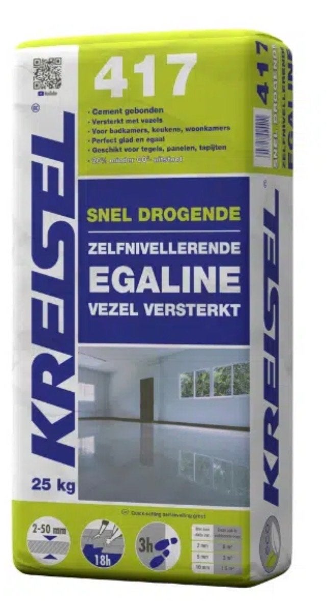 26 zakken KREISEL 417 Sneldrogende Egaline Vezel Versterkt, Ophalen, Overige typen, Nieuw, Minder dan 20 cm