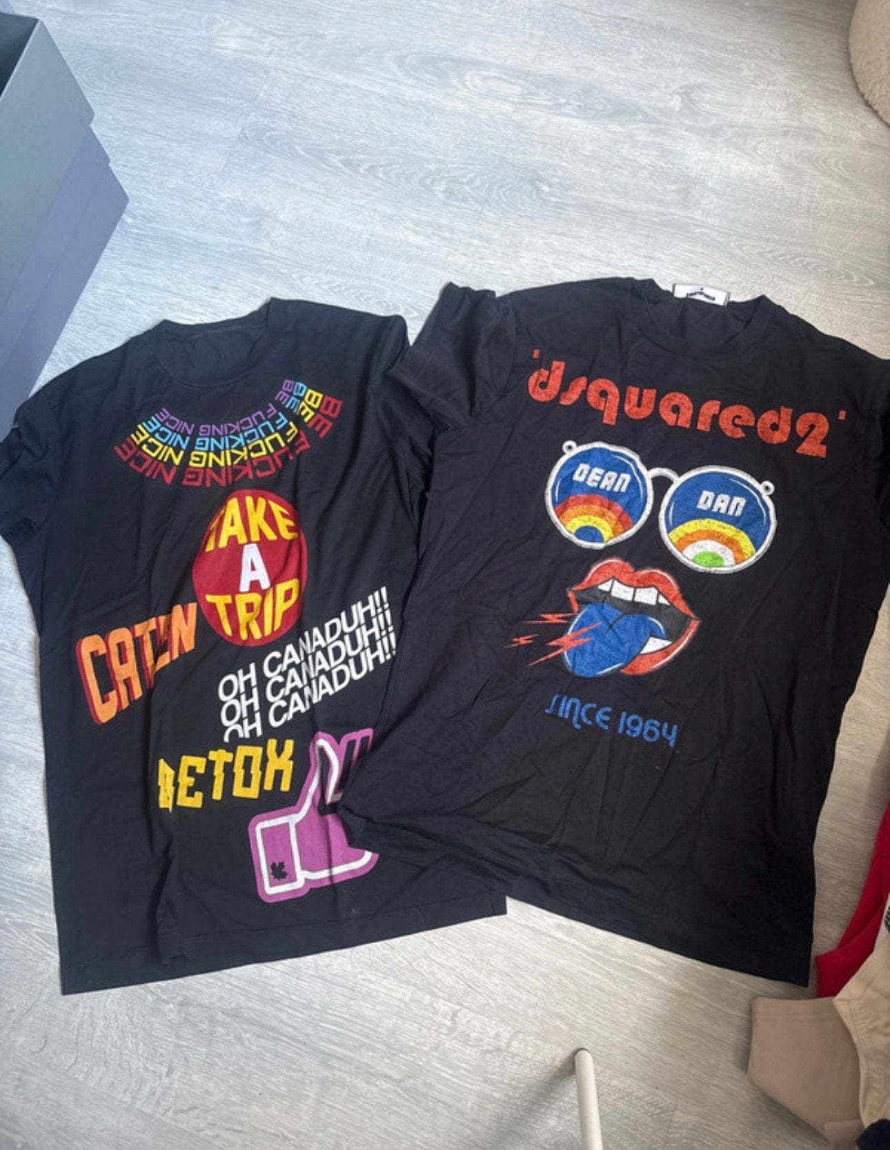 2x DSQUARED2 shirts Maat S., Verzenden, Zo goed als nieuw