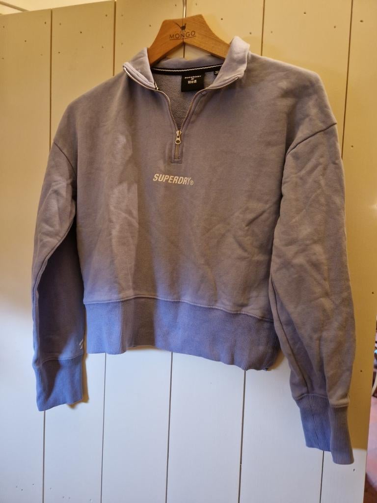 SWEATER SUPERDRY MAAT 36 LAVENDEL, Superdry, Ophalen of Verzenden, Maat 36 (S), Blauw