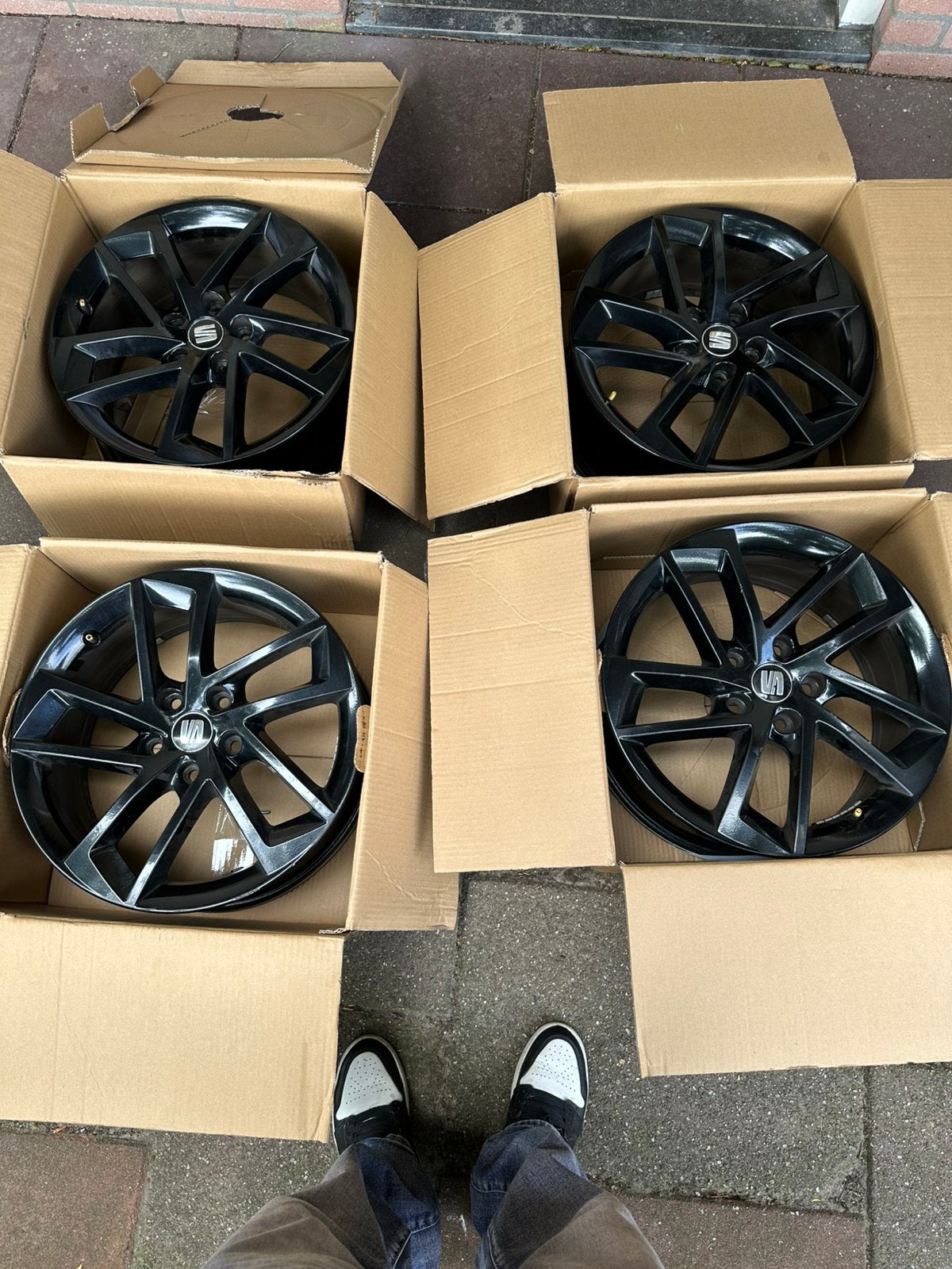 Seat Leon FR Velgen 17 Inch, Auto-onderdelen, Ophalen, Gebruikt, Velg(en), 17 inch