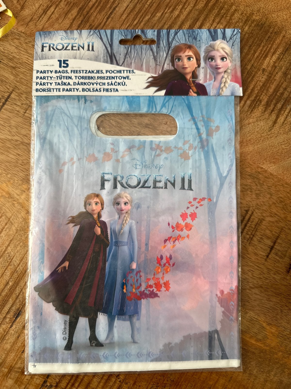 Disney Frozen II Feestzakjes - 15 stuks, Ophalen of Verzenden, Nieuw, Feestartikel, Verjaardag
