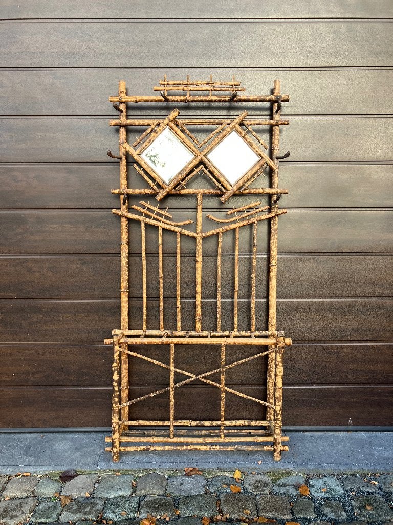 Bamboo hall stand / vintage bamboe kapstok, Ophalen