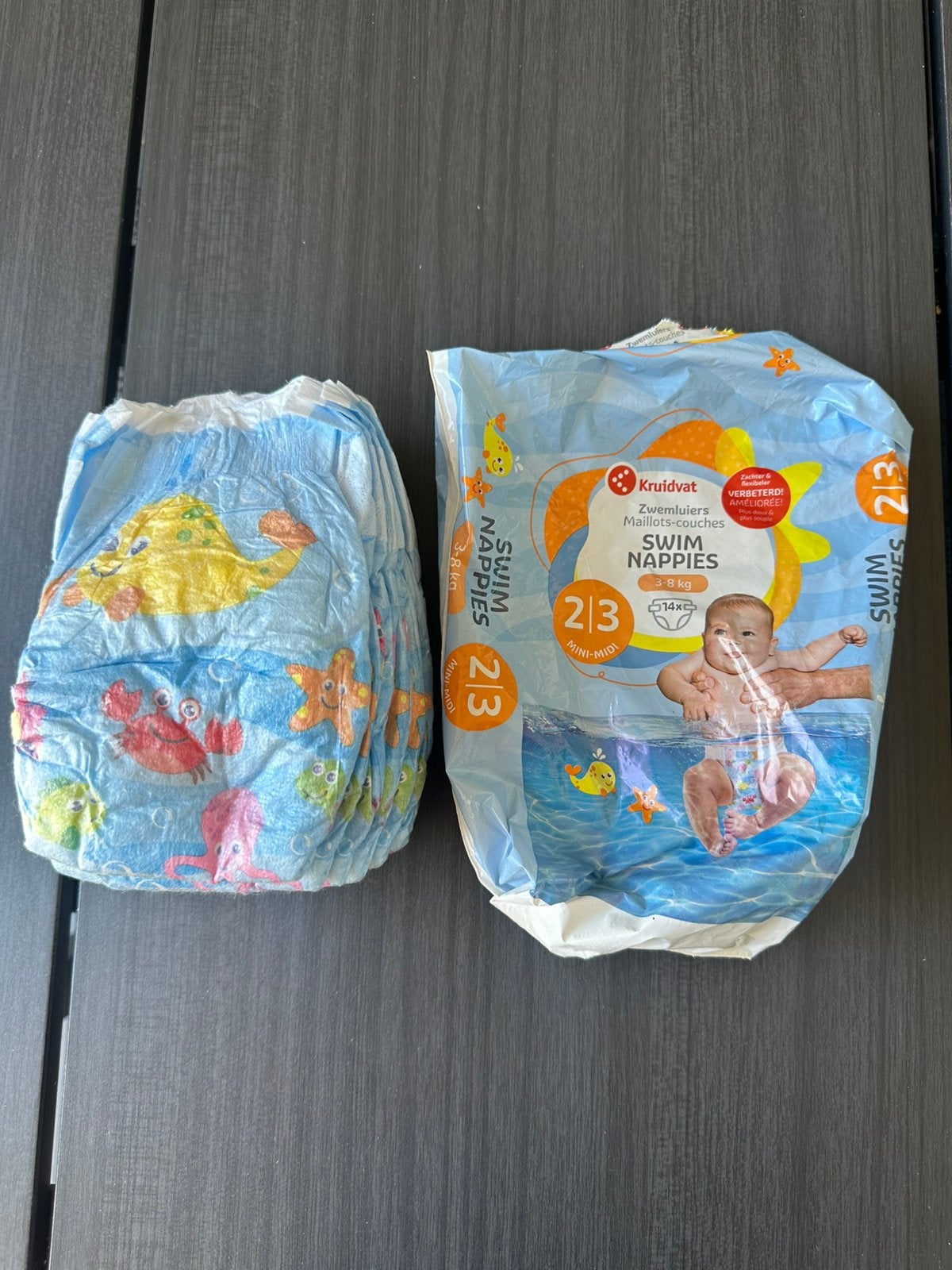 8 zwemluiers 3-8kg, Ophalen of Verzenden, Zo goed als nieuw, Jongetje of Meisje, Zwem-accessoire