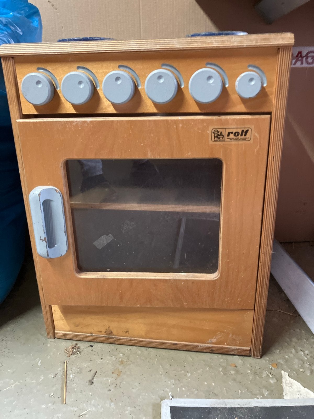 Houten speelkeuken met oven en kookplaten van Rolf, Ophalen, Gebruikt, Knutselen