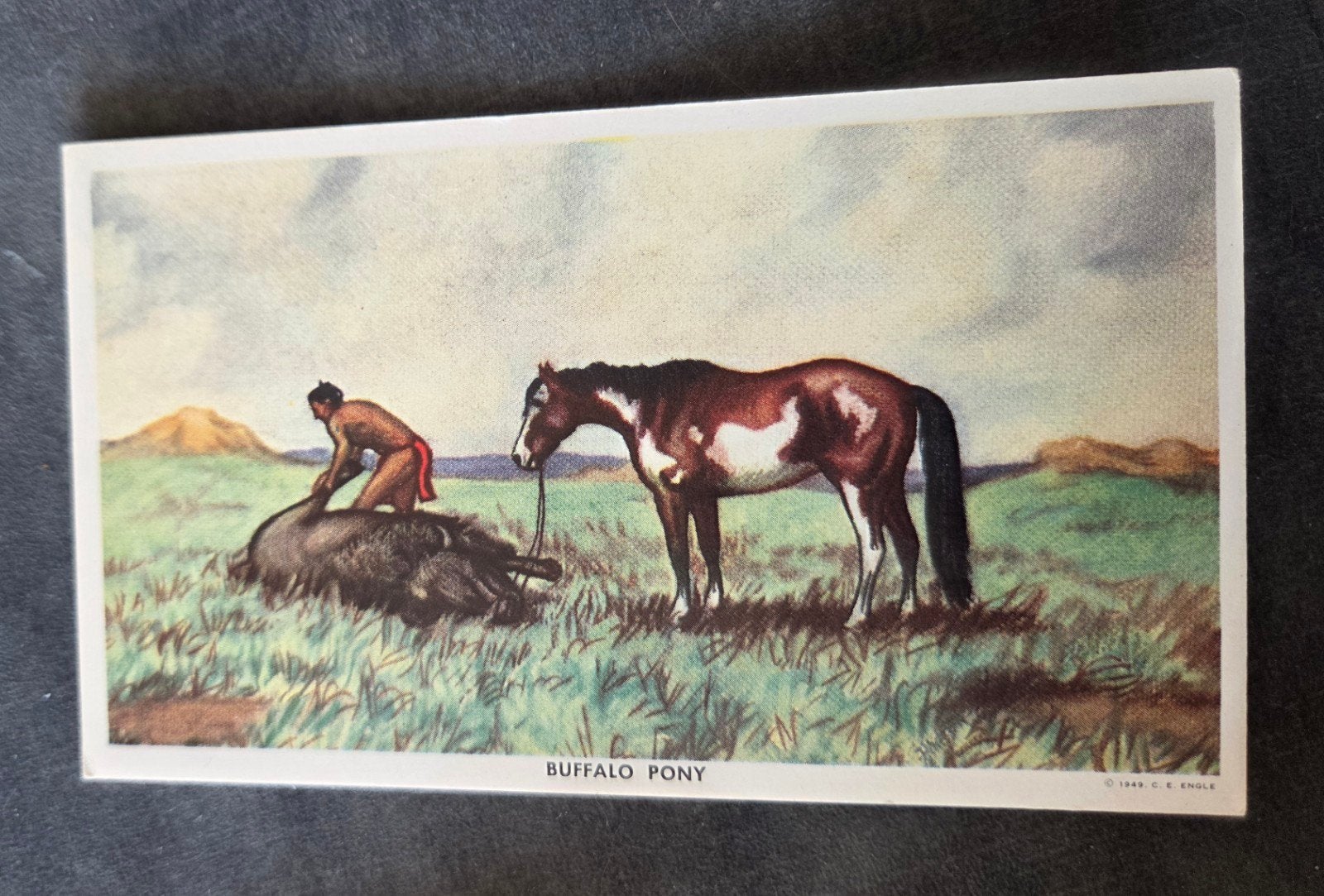Buffalo Pony - Indiaanse Kunst (1949), Verzenden, 1980 tot heden, Ongelopen, Overige thema's