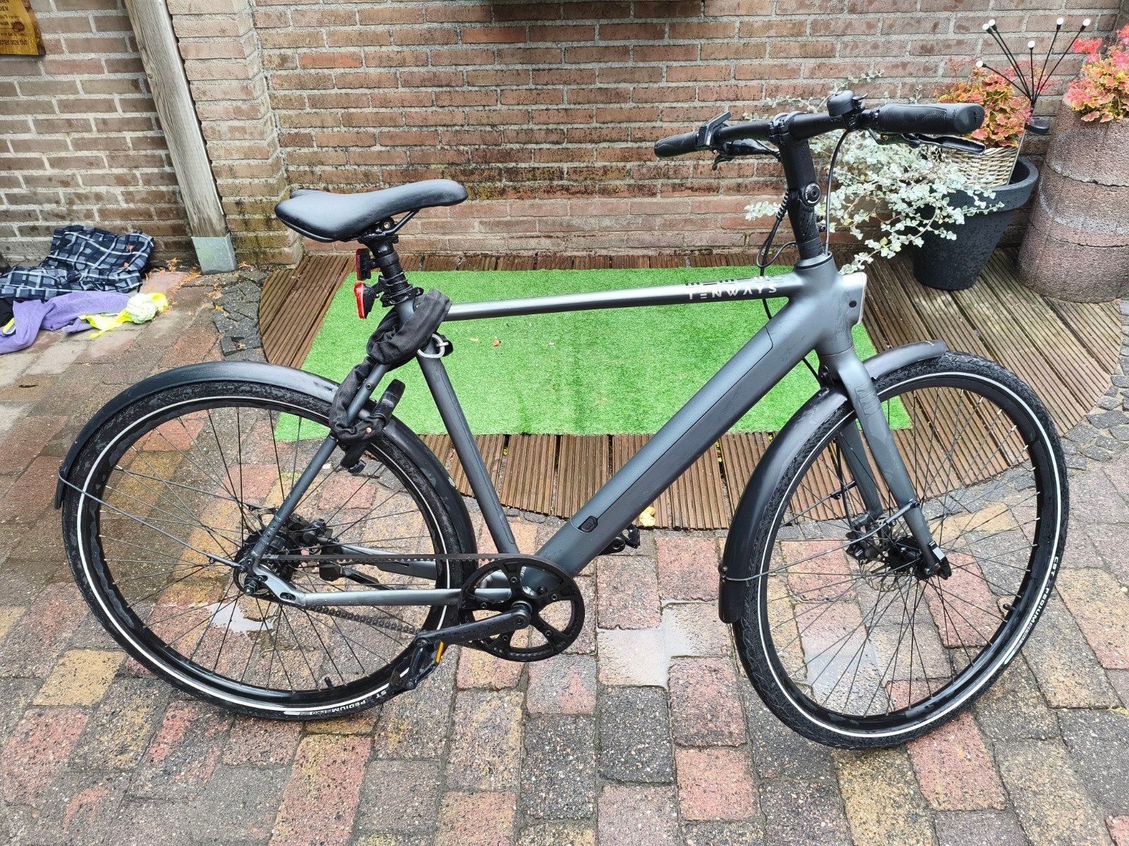 Tenways CGO600 Pro XL – Pebble Grey | 33km/u | 6900km, Zo goed als nieuw, 57 tot 61 cm, Schijfrem, Ophalen
