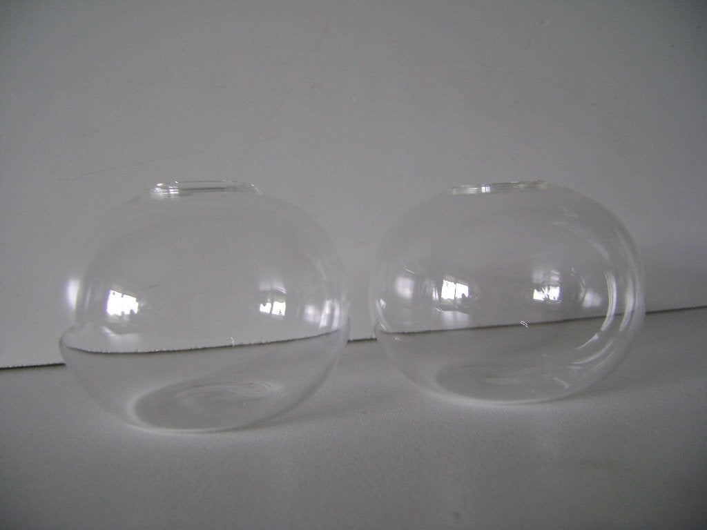 2 Olielampjes glas 5cm diameter en 8cm hoog, Ophalen of Verzenden, Nieuw, Glas, Knutselmateriaal