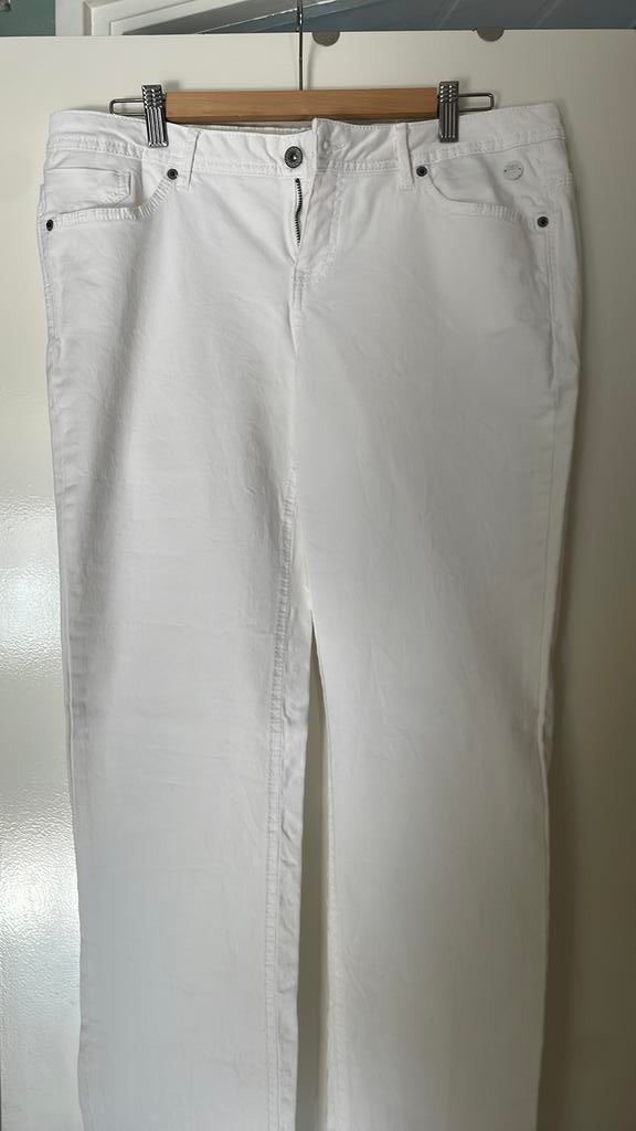 ZGAN “ DIDI” WITTE LANGE BROEK MAAT 44, Wit, Maat 42/44 (L), Ophalen of Verzenden, Zo goed als nieuw