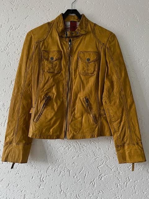 Gypsy nieuwe leren dames jack, Kleding | Dames, Maat 38/40 (M), Verzenden, Geel, Nieuw