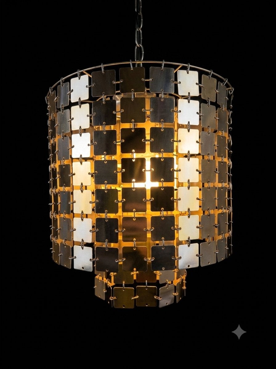 Hollywood regency lamp, Ophalen of Verzenden, Gebruikt, Metaal, E27 (groot)
