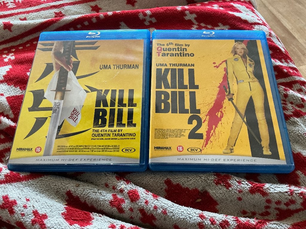 Kill Bill 1 & 2 blu ray, Ophalen of Verzenden, Zo goed als nieuw, Actie