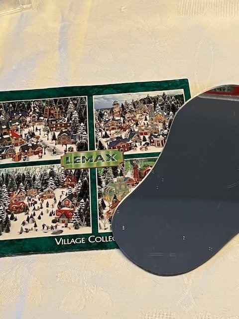 Lemax klein kunststof spiegelmeer of ijsbaan 1991, Ophalen of Verzenden, Zo goed als nieuw