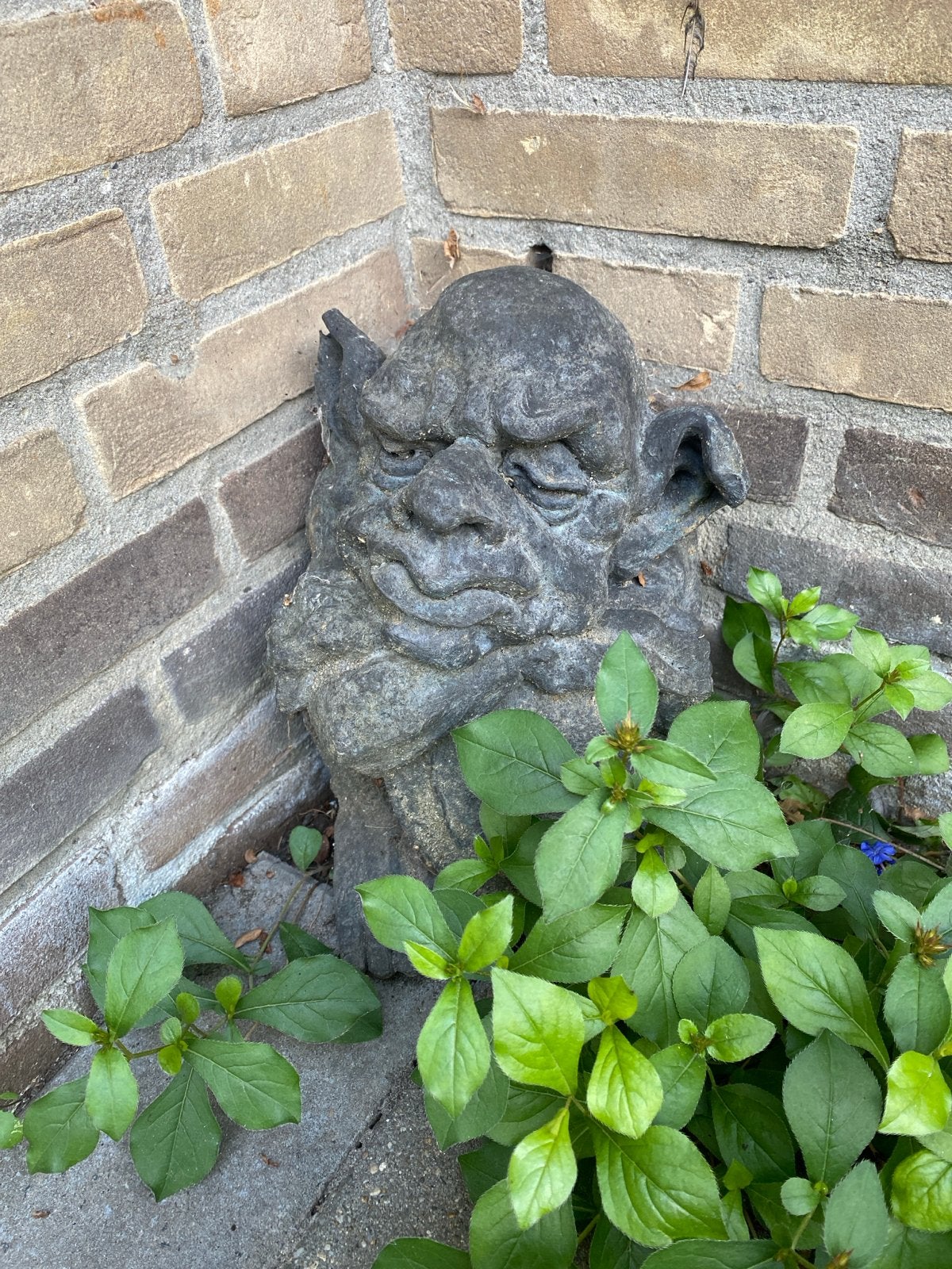 Tuinbeelden: 2 Gargoyles, 1 Draak & Roze Gieter, Tuin en Terras, Ophalen, Gebruikt, Overige materialen, Overige typen