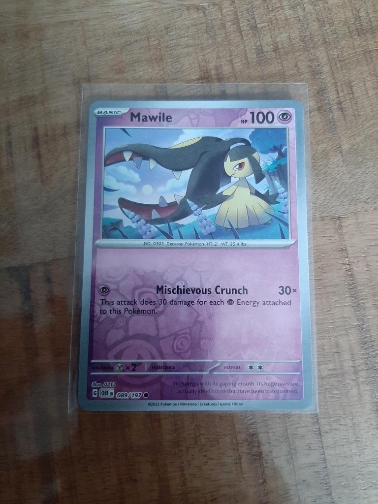 Mawile #89, Reverse Holo, Pokemon Obsidian Flames, Ophalen of Verzenden, Nieuw, Losse kaart