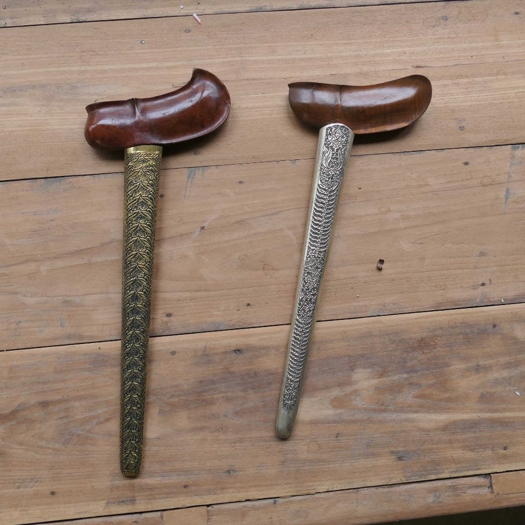 Keris schedes WR7 mooi hout Pelet Warangka Kris Indonesie, Ophalen of Verzenden