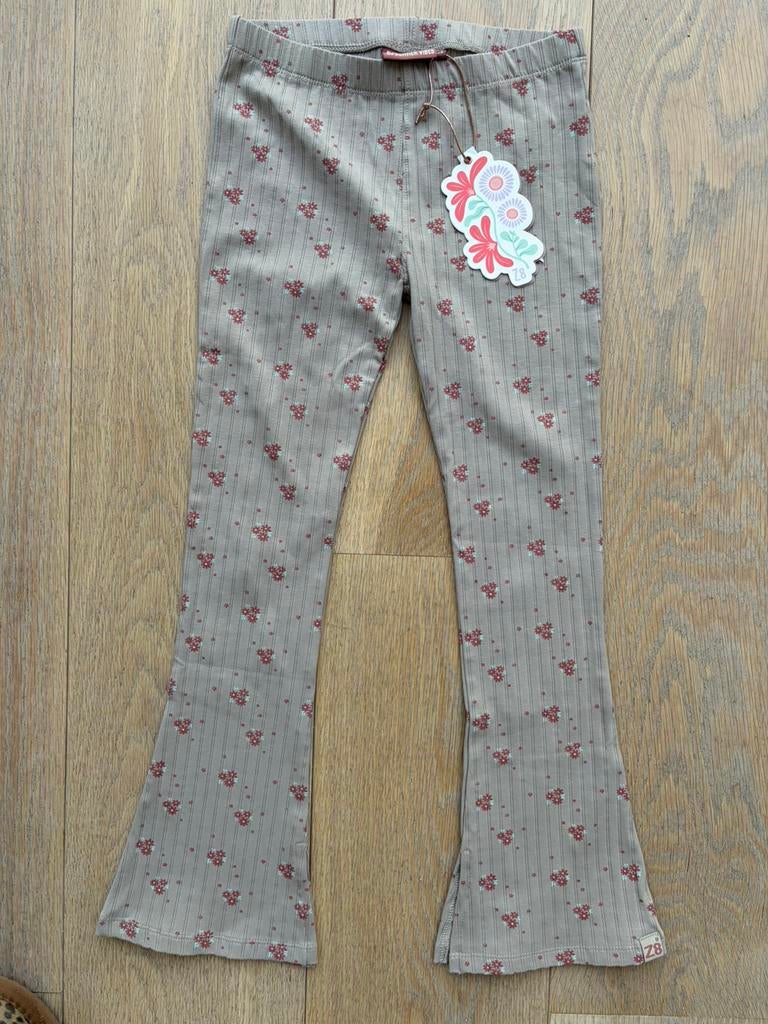 Flared broek Z8 Linne mt 128 NIEUW!, Ophalen of Verzenden, Nieuw, Meisje, Broek