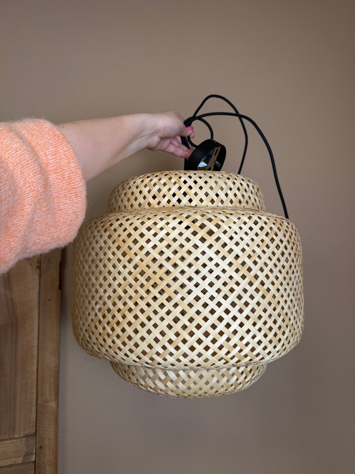 Ibiza Hanglamp Rotan, Ophalen, Nieuw, Minder dan 50 cm