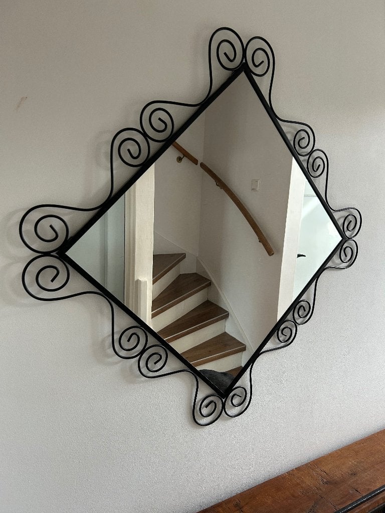 Spiegel, Ophalen, Gebruikt, Vierkant, 75 tot 100 cm