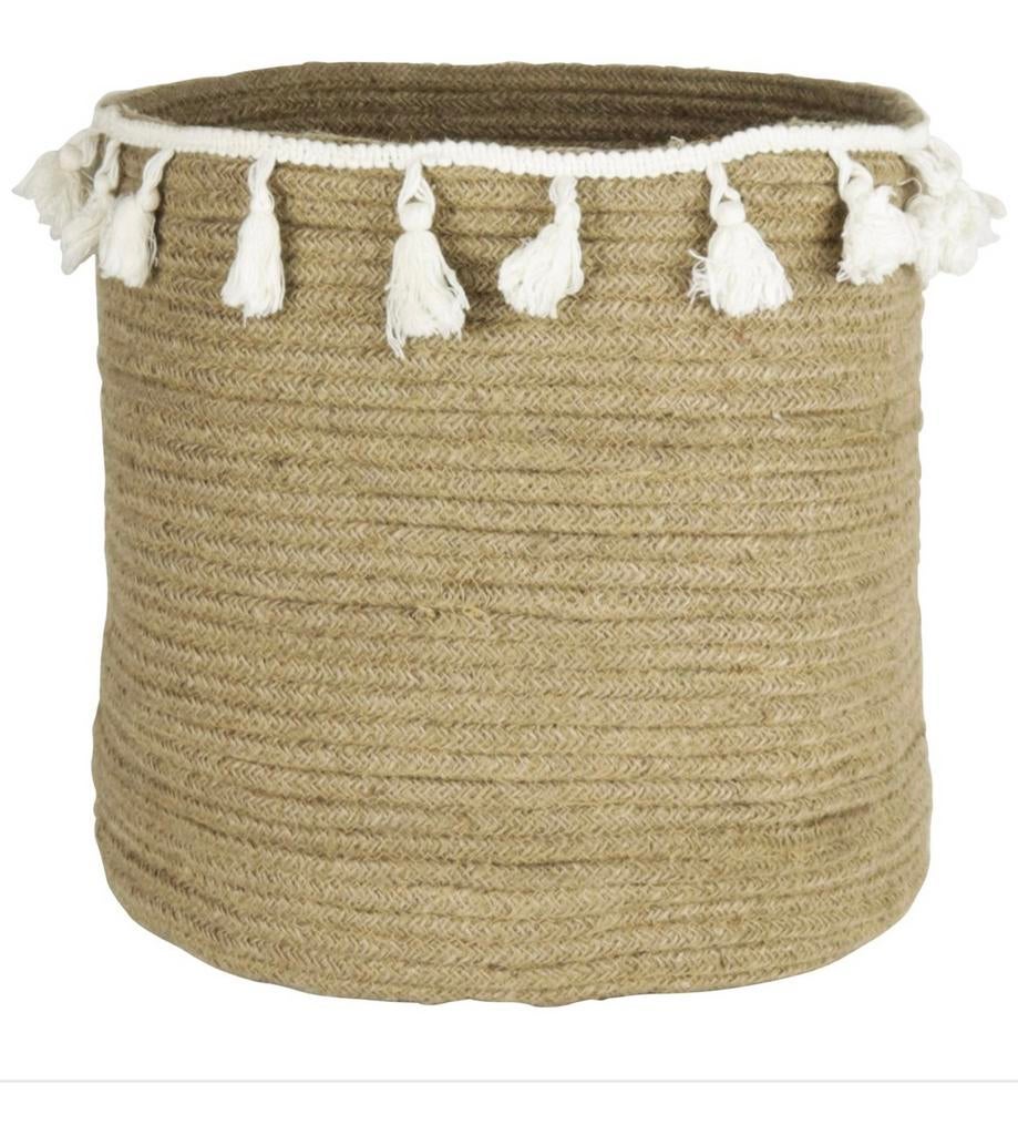 Gusta Opbergmand Bath & Bodhi Naturel/wit, Ophalen of Verzenden, Zo goed als nieuw, Rond, Riet